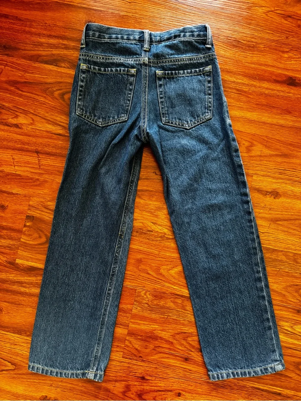 Gymboree Adjustable Waist Dark Blue Straight-Leg Kids Jeans 100% Cotton